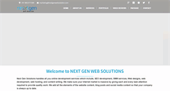 Desktop Screenshot of nextgenwebsolution.com