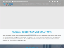Tablet Screenshot of nextgenwebsolution.com